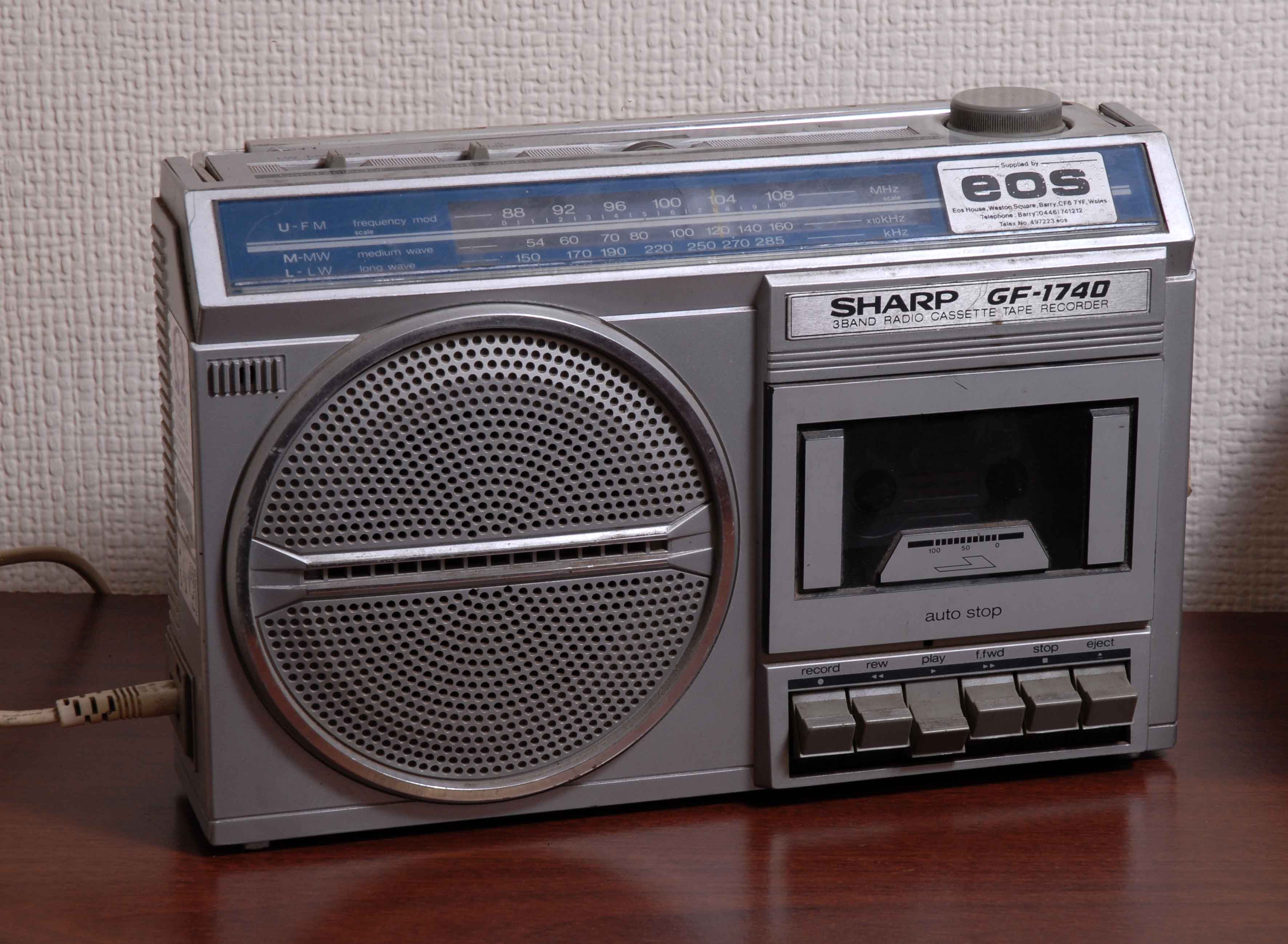 SHARP GF-1740 radio/cassette tape recorder | Peoples Collection Wales