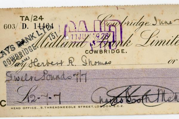 chs08929 x043 Midland Bank Ltd cheque 1928.jpg