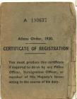 Joe Lisak Certificate of Registration