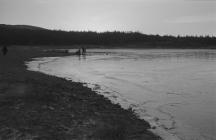  Ice on lakeside near Cwmsymlog mine