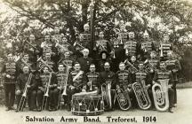 Salvation Army Band, Treforest, 1914