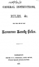 Rheolau Heddlu Sir Gaernarfon, 1857 ...