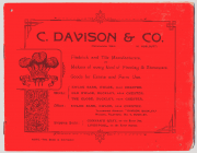 Catalog cwmni brics C. Davison & Co, Bwcle, tua...