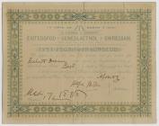 Wrexham Eisteddfod Gorsedd certificate, 1888