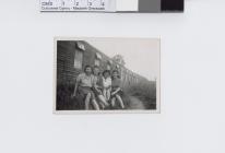 Girls outside World War II munitions factory
