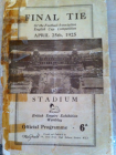 1925 FA Cup Final Programme