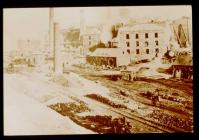 Blast furnaces at Dowlais Ironworks 1870s