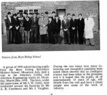 School leavers visit SWS 1958