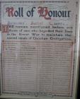 WW1 Roll of Honour in Bethlehem chapel, Newport...