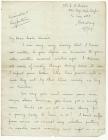 Edwin Cross letter from Nasirabad