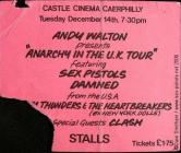 Tocyn Sex Pistols, Caerffili 1976