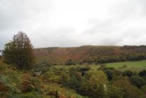 View from Velvet Hill towards Valle Crucis Abbey