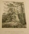 Engraved drawing of Valle Crucis Abbey, 1824