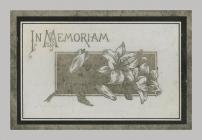 Memorial Card cover for John Evans