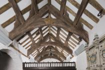 Roof timbers, St Gwyddelan's church