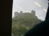 Harlech Castle, viewed from an Arriva train