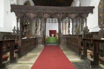 Rood screen at St Marys church, Conwy