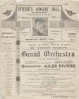 Riviere's Concert Hall Programme,...