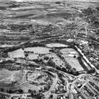Aerial view of  Ynysangharad Park, 1959