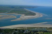 Aerial photograph of Ynyslas taken in 2004