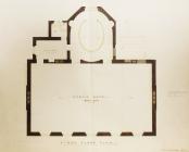 First floor plan, detached Classical style...