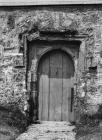South doorway at St Cwyfans Church, 1929