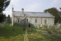 St Beuno's Church, Llanycil, viewed from...