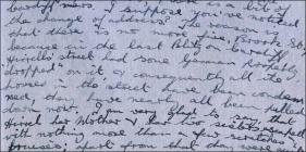 Air Raid Letter from Violet Patricia Cox, 22...