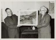 Parch. J.D. Jones ac Mrs Lizzie Leech, Llanfarian