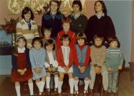 Pentrebont sunday school members, Llanfarian c1977