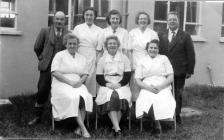 Canteen staff, Llwyn-yr-Eos school, 1950s