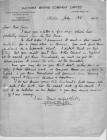 WW1 Letter 17 July 1919 (1/2)