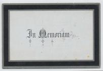 Memorial card, 1899 [image 1 of 3]