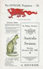 Official programme for Australia v SRFC, 1908