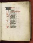 Page from a Medieval Book of Hours, from the...