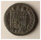 Roman coin from Caerwent (reverse) [image 2 of 2]