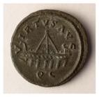 Roman coin from Caerwent (reverse) [image 2 of 2]