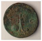 Roman coin from Caerwent (reverse) [image 2 of 2]