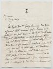 Letter from Lady Llanover's Estate to Mr...
