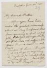 Letter from Lord Fitzroy Somerset to his mother...