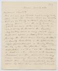 Letter from Lord Fitzroy Somerset, First Baron...