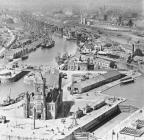 Aerial view of the Pierhead Building in Cardiff