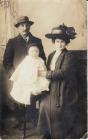 Robert & Winifred Jones, with son Ifan, 1912