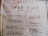 Cerdd i goffau Gwen Rhys bydwraig Bermo 1871