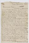 Letter from William Meloch Hughes to the Rev....