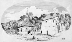 Drawing of Bachygraig, Tremeirchion