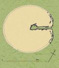 Plan of Bryn Celli Ddu showing the passage way...