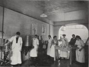 Cheese Factory, Caersws c1920 showing women...