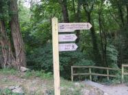 Finger post nr Cartws Cafe, Penbryn, 2010