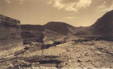 Site of breach in the Eigiau Dam after disaster